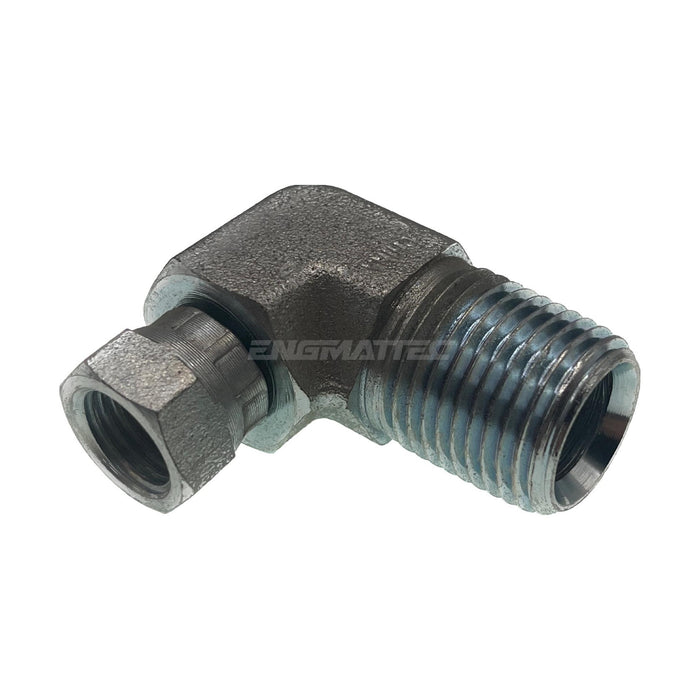 NPT Swivel Female x NPT Tapered Male 90° Compact