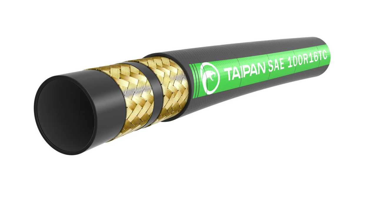 Taipan - SAE 100R16 - Compact Double Wire Braid (12) 3/4" - 3500psi - Extra Pressure - Tough Cover