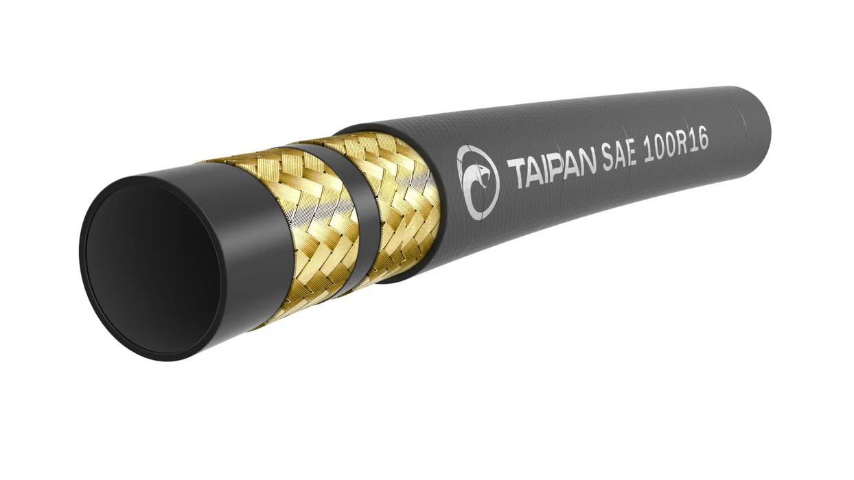 Taipan - SAE 100R16 - Compact Double Wire Braid (04) 1/4" - 5800psi - High Temperature