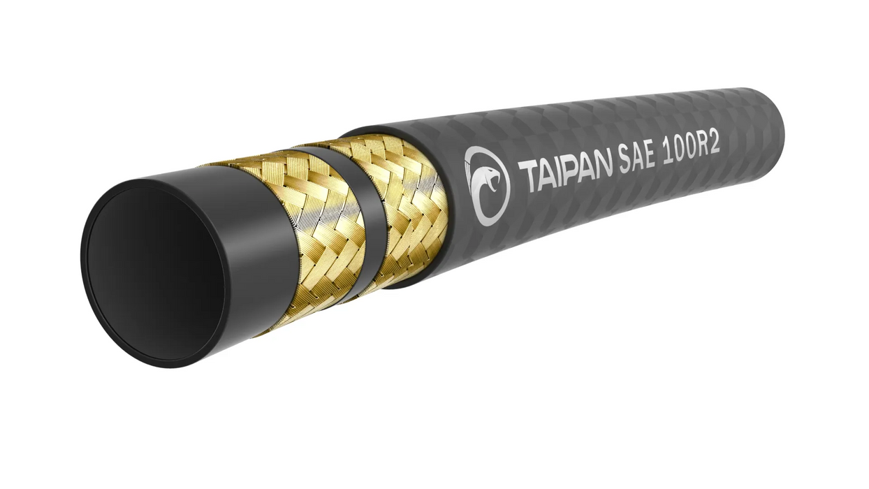 Taipan - SAE 100R2 - Double Wire Braid (24) 1 1/2" - 1320psi - Smooth Cover